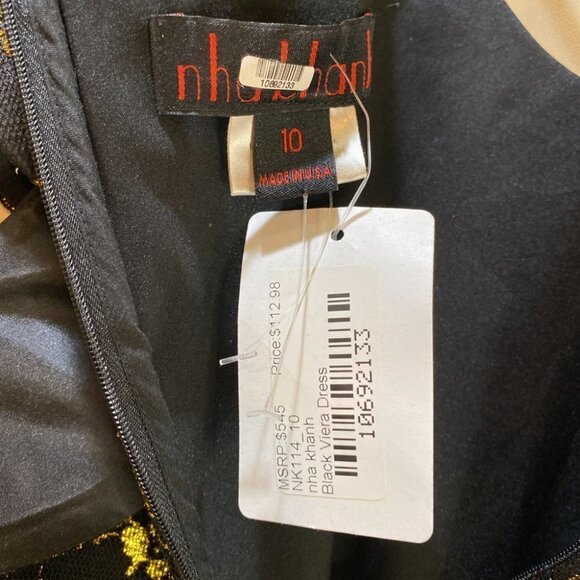 Nha Khanh Black Viera Lace Sheath Dress $545 - Picture 9 of 11